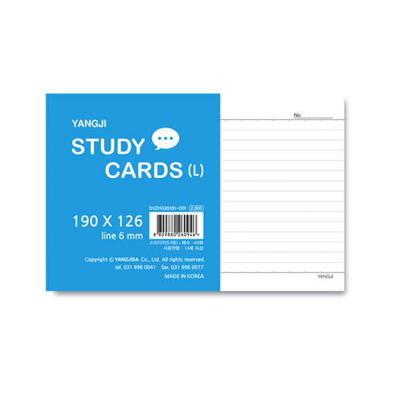스터디카드L (대)