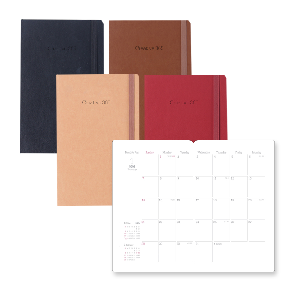 2026 크리에이티브365 빈티지-먼슬리/2면1개월S