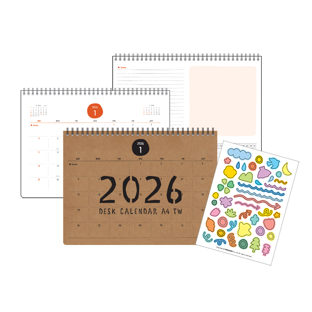 2026 데스크카렌다A4Tw