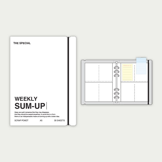 더스페셜 위클리썸업-스크랩포켓A5